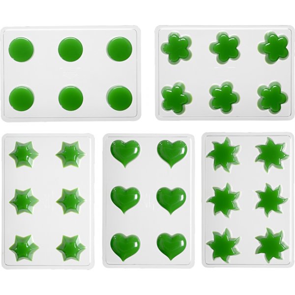 Kaarsvormen - drijfkaarsen - Bloem - hart - zon - ster - rond Kaarsvormen - drijfkaarsen - Bloem - hart - zon - ster - rond