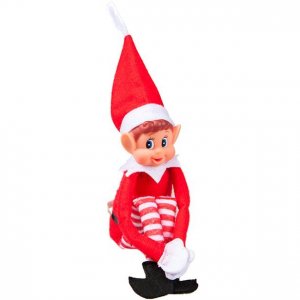 Elf op een plank - 30cm - Rood - Elf Elf op een plank - 30cm - Rood - Elf