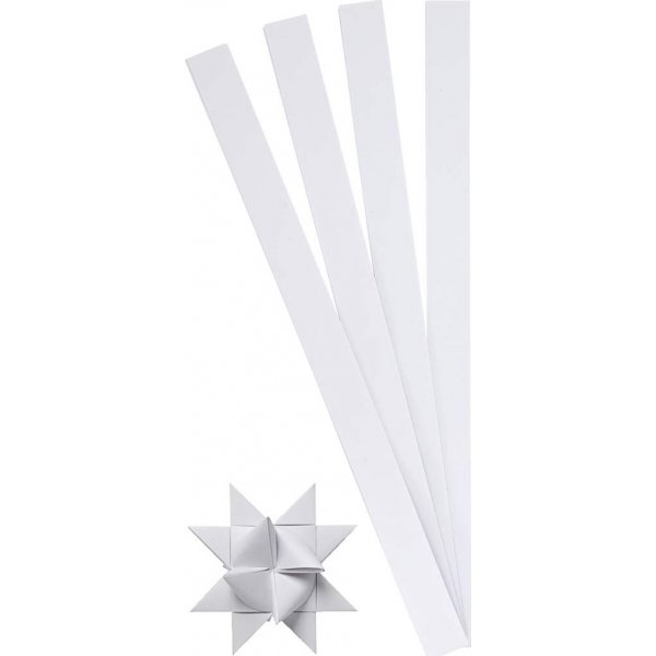 Sterstroken - wit - 6,5 cm - 100 stroken