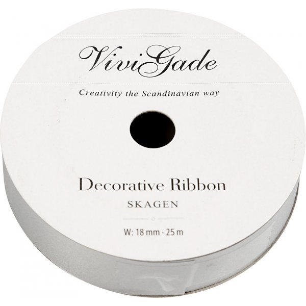 Cadeaulint - zilver - mat - 25 m Cadeaulint - zilver - mat - 25 m