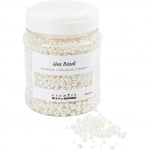 Waskralen parelmoer mix - Wit
