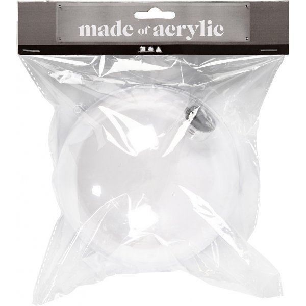 Decoratieve bol - transparant - Ø13,6 cm Decoratieve bol - transparant - Ø13,6 cm