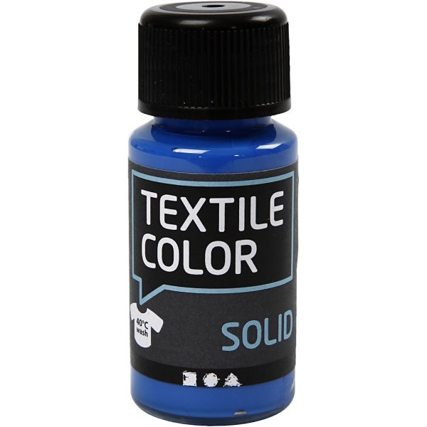 Textiel Solide textielverf - briljantblauw - dekkend - 50 ml Textiel Solide textielverf - briljantblauw - dekkend - 50 ml