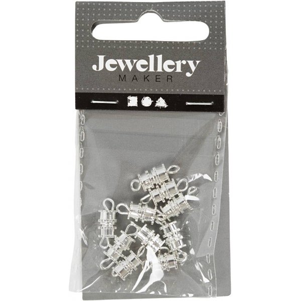 Schroefslot - verzilverd - 10 st Schroefslot - verzilverd - 10 st