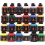 Pigment Art School - gemengde kleuren - zijdeglans - 24 x 500 ml