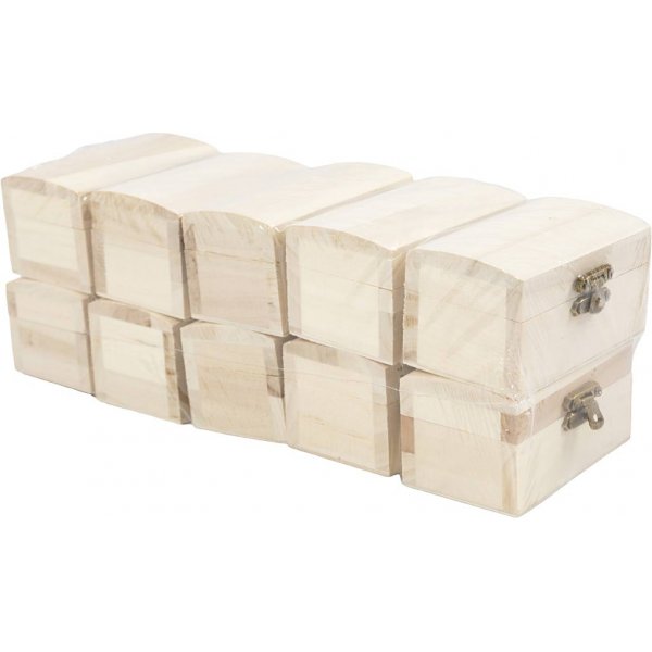 Schatkist/sieradendoos - 9 x 5,2 x 4,9 cm - 10 st Schatkist/sieradendoos - 9 x 5,2 x 4,9 cm - 10 st