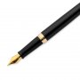 Vulpen Waterman Hmisphre - Zwart Goud Trim - Medium Blauw