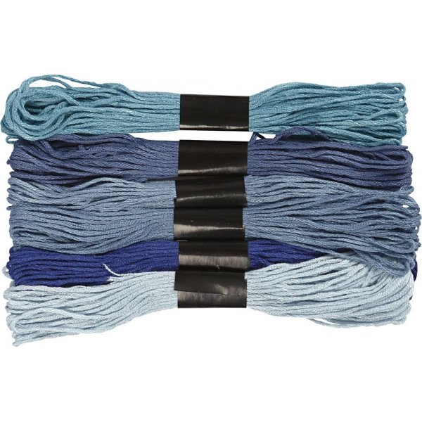 Harmony Borduurgaren - blauwe harmonie - 6 bundels