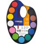 Palet met aquarellen 12 kleuren