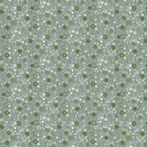 Oliezeil met mini-bloemenmotief - Groen Oliezeil met mini-bloemenmotief - Groen