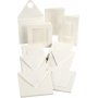 Passepartoutkaart - gebroken wit - Inhoud kan variren - 50 sets