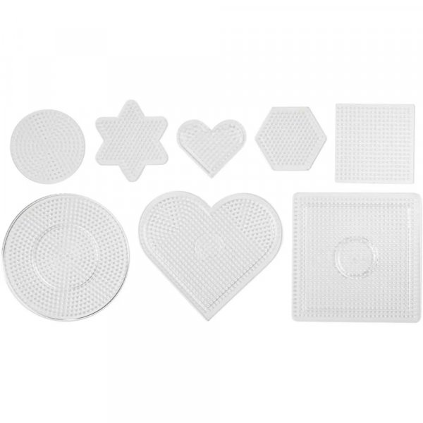 Parelbordjes - Helder - Gemengde vormen - 7-15 cm - 8 st