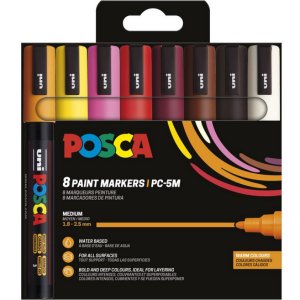 Poscaset PC-5M Warme Kleuren - 8 Potloden