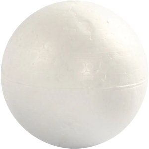 Piepschuim bollen - wit - Ø10 cm - 5 st Piepschuim bollen - wit - Ø10 cm - 5 st