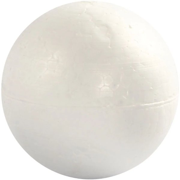 Piepschuim bollen - wit - Ø10 cm - 5 st Piepschuim bollen - wit - Ø10 cm - 5 st