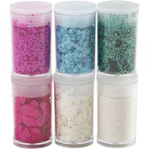 Biologisch afbreekbare mica en pailletten 6 x 7 ml Biologisch afbreekbare mica en pailletten 6 x 7 ml