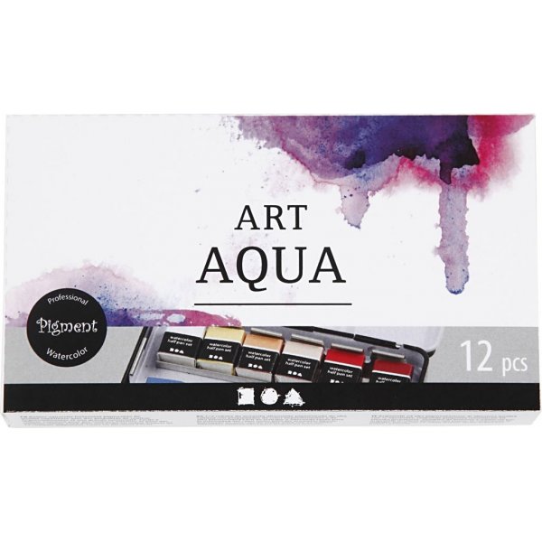 Art Aqua aquarelverf - standaardkleuren - 12 st Art Aqua aquarelverf - standaardkleuren - 12 st