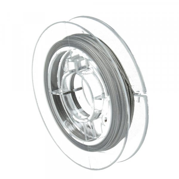 Sieradendraad 0,38 mm - zilver 10 m nylon omhulsel