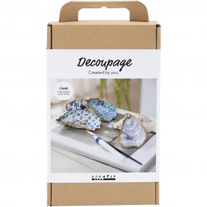 DIY-pakket - Oesterschelp met decoupage DIY-pakket - Oesterschelp met decoupage