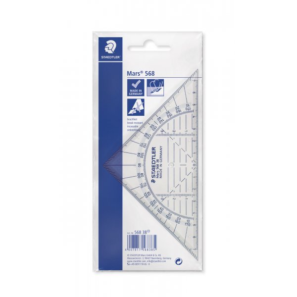 Geometrieliniaal Mars Xtra - 16 cm