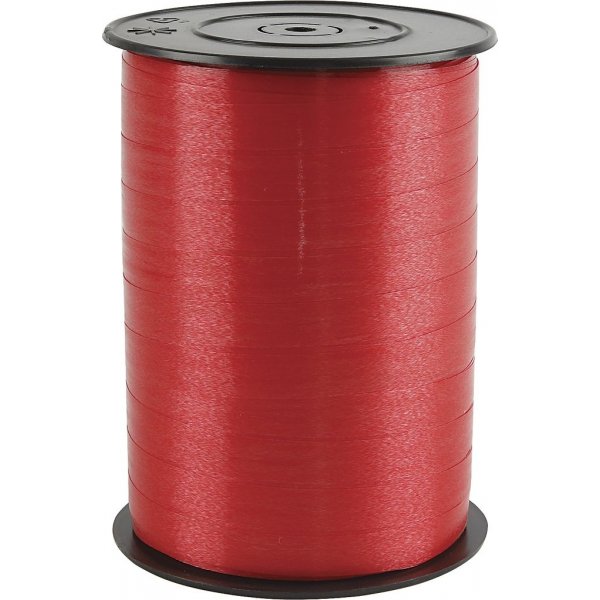 Cadeaukoord - rood - glanzend - 250 m