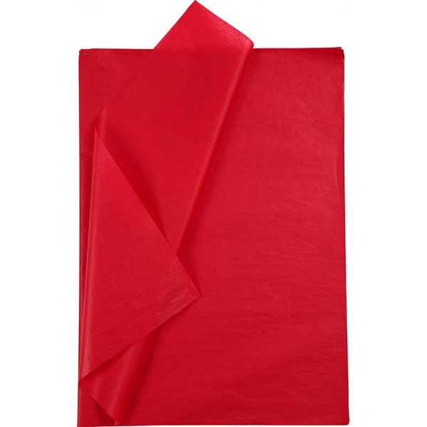 Vloeipapier - rood - 50 x 70 cm - 14 gr - 25 vellen