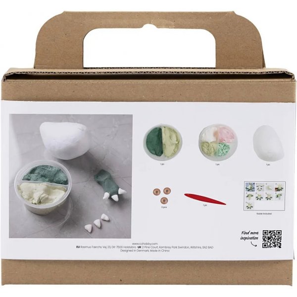 Mini DIY Kit Modellering, lichtgroen, donkergroen, Monster Lulu Mini DIY Kit Modellering, lichtgroen, donkergroen, Monster Lulu