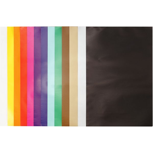 Glanzend papier - gemengde kleuren - 50 vellen Glanzend papier - gemengde kleuren - 50 vellen