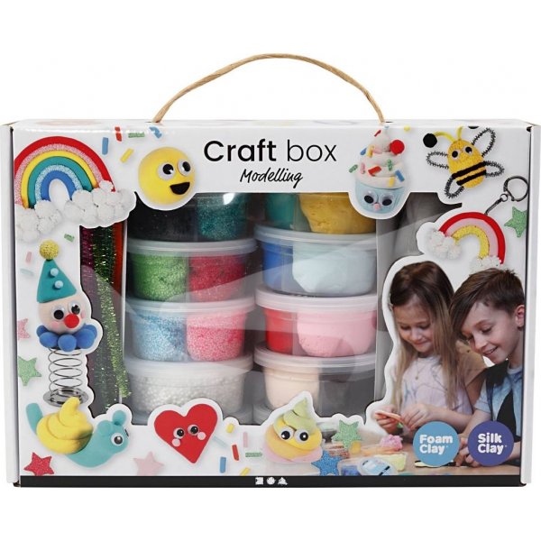 Foam Clay en Silk Clay in thema as - gemengde kleuren