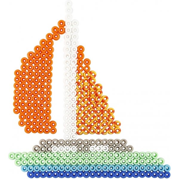 Parelbordjes - auto - vliegtuig - boot - tractor - bus en fiets - 6 st