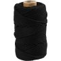 Macramgaren - zwart - 4 mm - 55 m