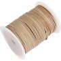 Leren koord - beige - 2 mm - 50 m