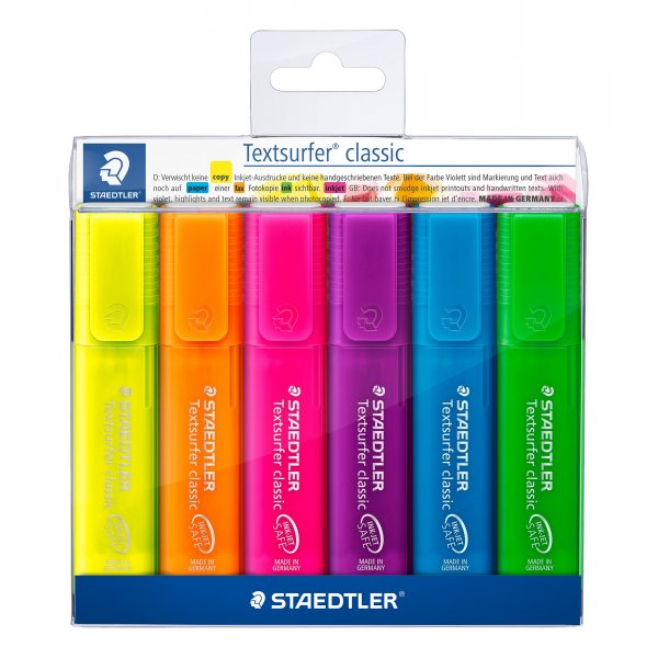 Markeerstift Textsurfer Rainbow - 4 stiften