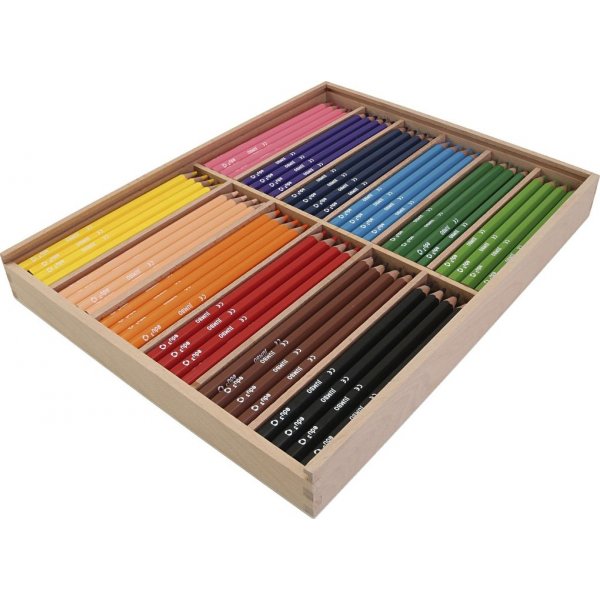Edu Jumbo Kleurpotloden - gemengde kleuren - 12 x 12 st