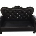 Klant imago Imitatie nappaleer Zwart - 140 cm