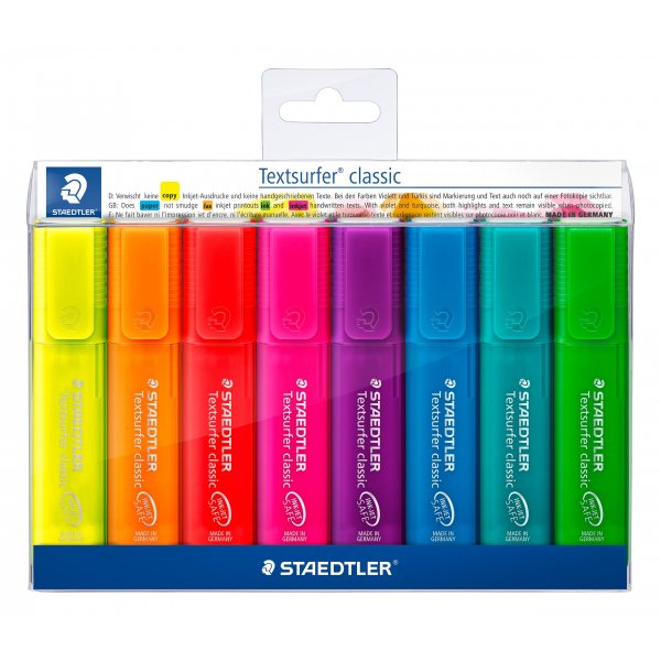 Markeerstift Textsurfer Rainbow - 8 pennen