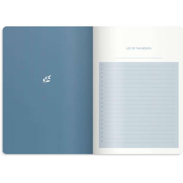 Weekplanner ongedateerd - Blauw