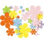 Decoratieve rubberen bloemen - gemengde kleuren - 100 st
