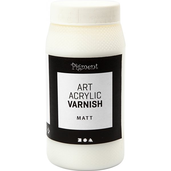Art Acrylic eindvernis - mat transparant - wit - 500 ml Art Acrylic eindvernis - mat transparant - wit - 500 ml