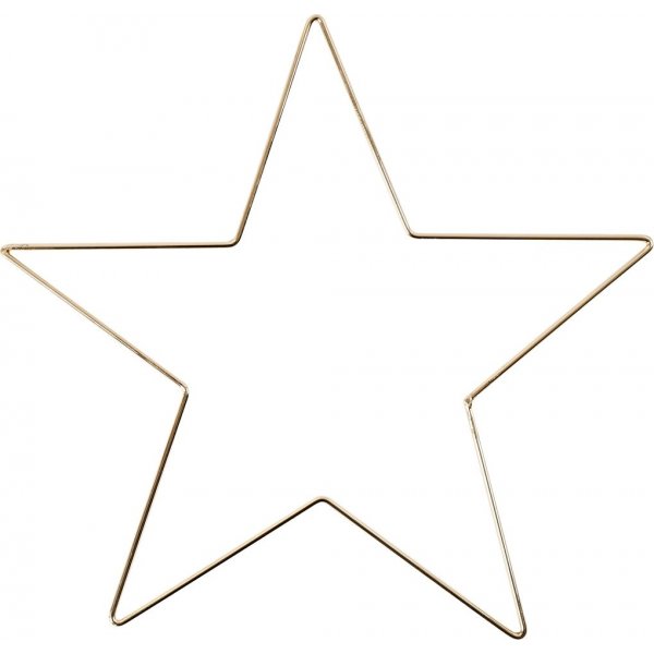 Metalen ster - goud