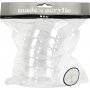 Decoratieve bal met gat - 8 cm - 5 st