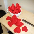 Klant imago Viltwol - rood 50 g pure lamswol