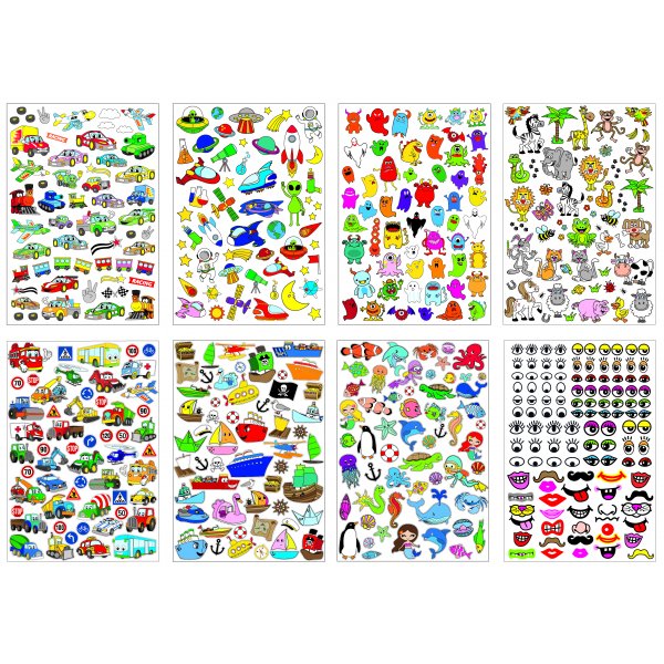 Stickers Megaset - 500 st