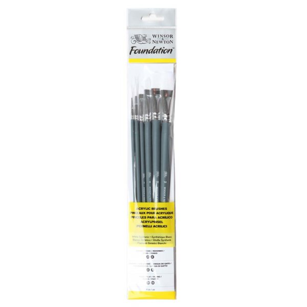 Synthetische penselenset W&N Foundation Acryl - Nr. 8