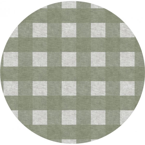 Waxdoek PVC Rond Vierkant groot - Groen