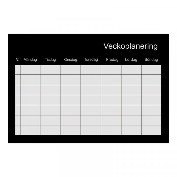 Wekelijks planbord