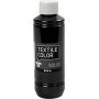Textiel Solide textielverf - zwart - dekkend - 250 ml