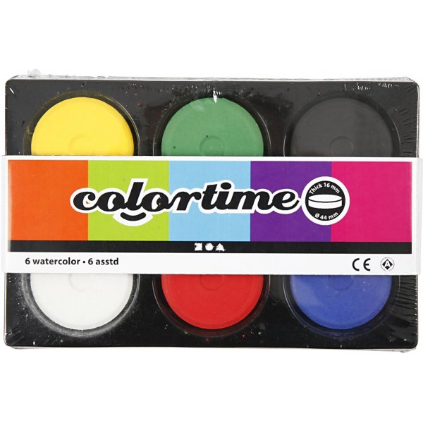 Waterverf - Ø44 cm - primaire kleuren Waterverf - Ø44 cm - primaire kleuren