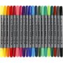 Textielstiften - standaardkleuren - 20 st