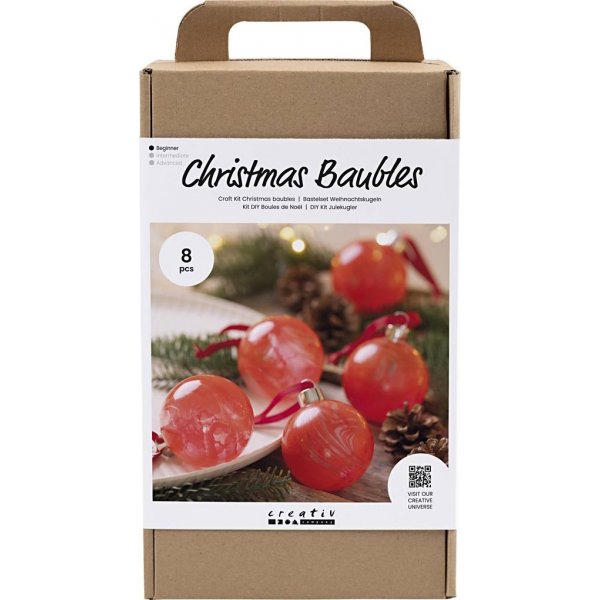 DIY Kit Kerstboomballen - Marmering